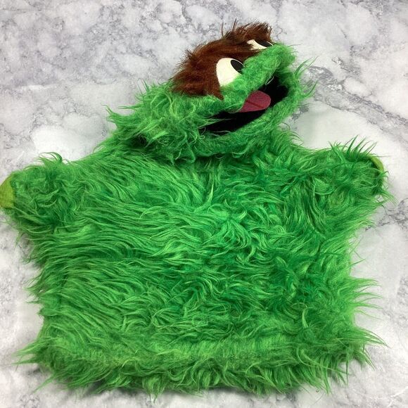 Vintage Oscar The Grouch Hand Puppet 1970s Sesame Street - Picture 1 of 7